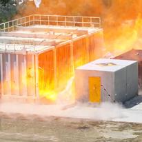 Full-scale testing against fire
